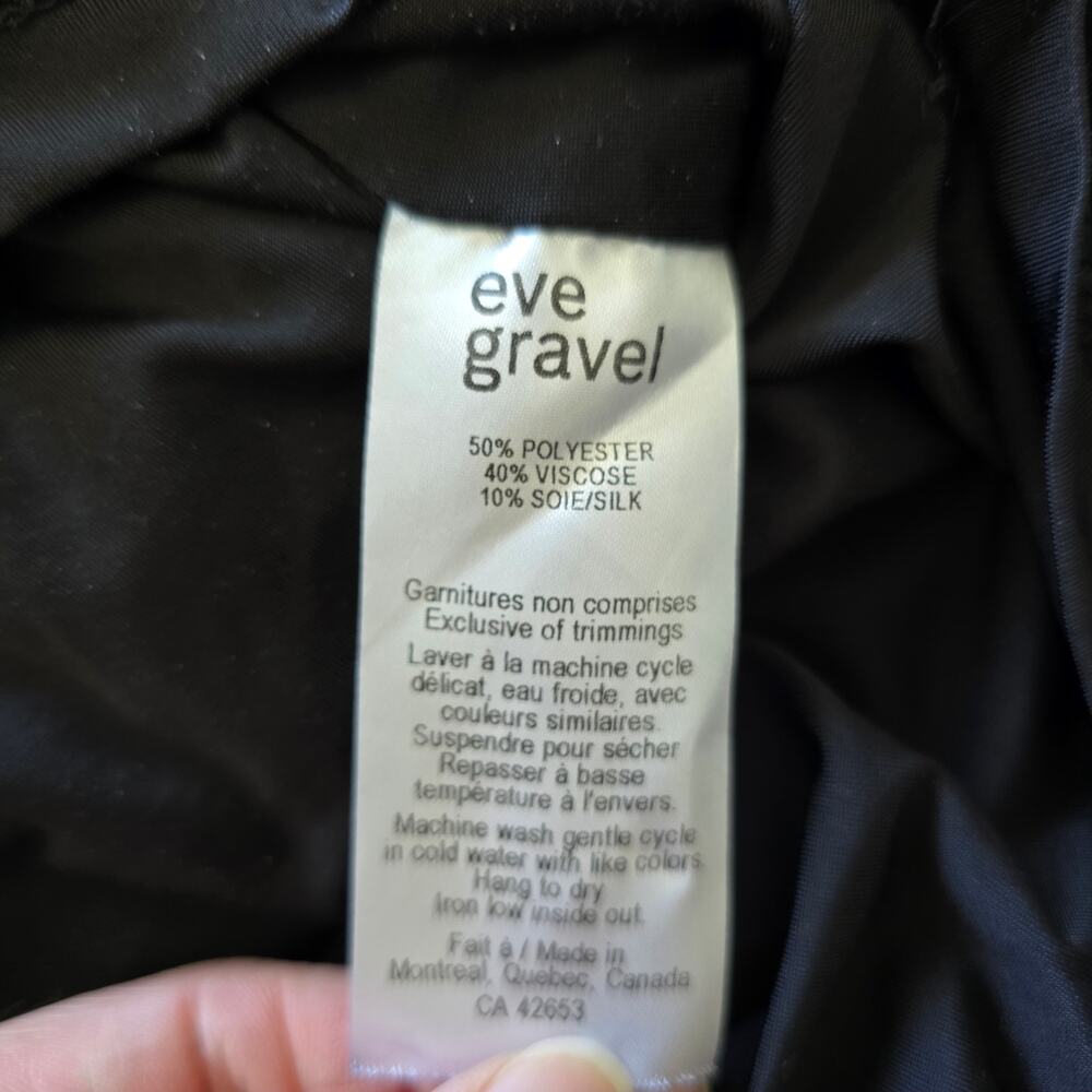 Eve Gravel Long Sleeve Faux Wrap Midi Dress Green Size S Silk Blend Minimalist - Picture 7 of 10